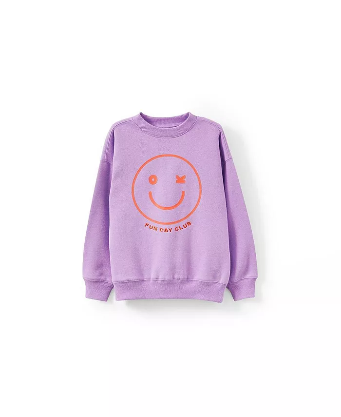 

Толстовка Little Girls Sammy Oversized Crew COTTON ON, фиолетовый