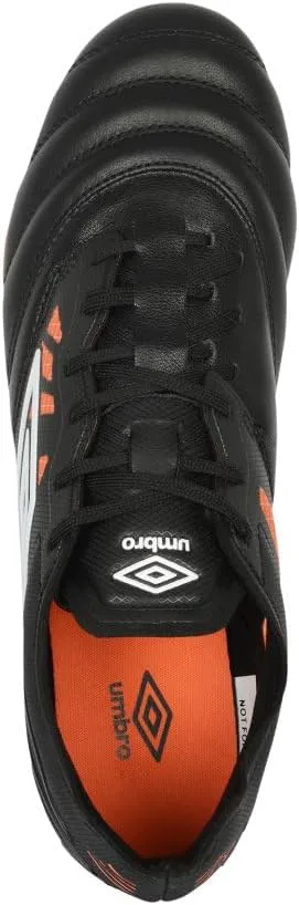Мужские бутсы Umbro Tocco 4 Premier FG, черный/белый/оранжевый — фото 4