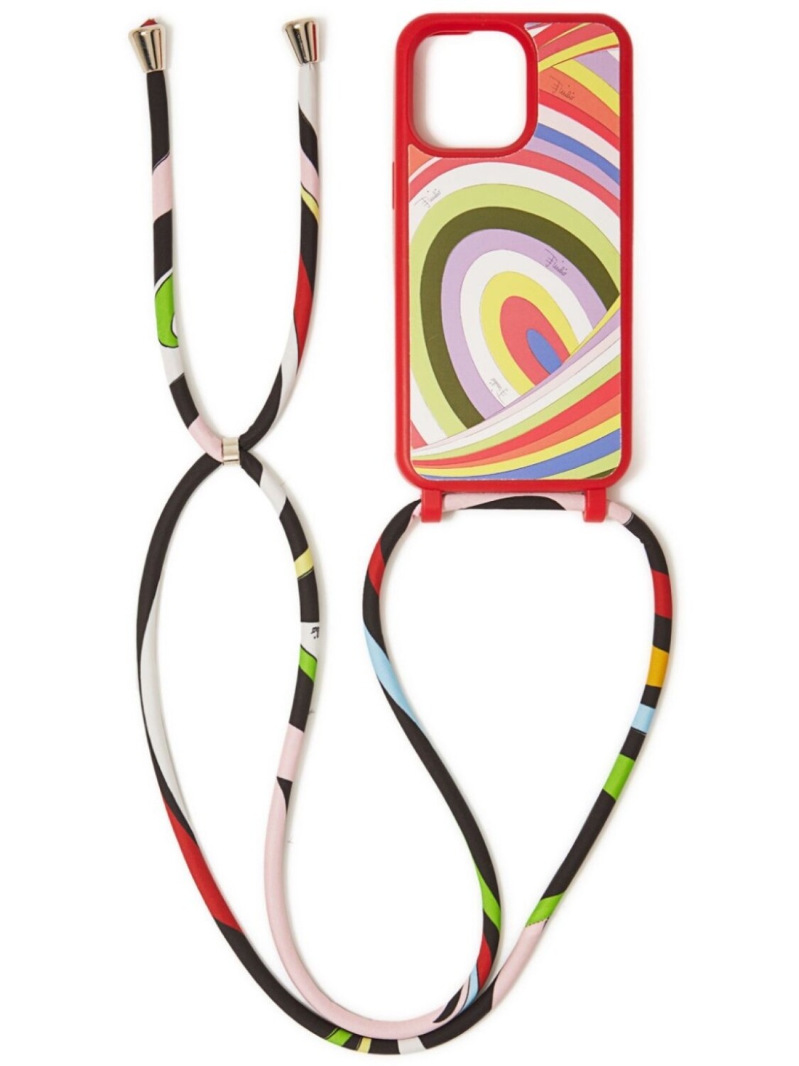 

Чехол PUCCI Iride-print для iPhone 15 Pro Max, красный