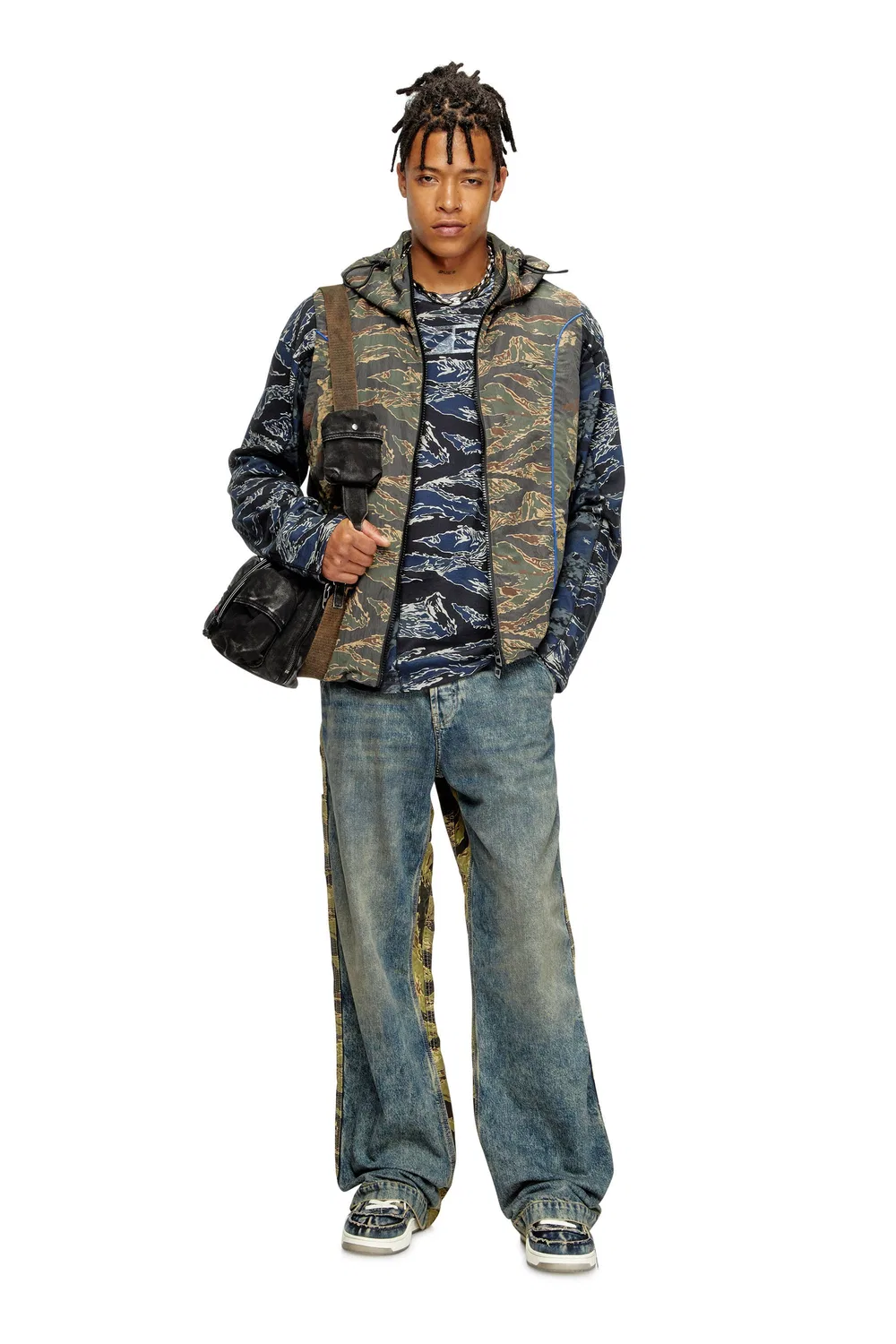Куртка Мужская блузон без рукавов J-OSTEND-SL-CAMU Diesel, camouflage — фото 3