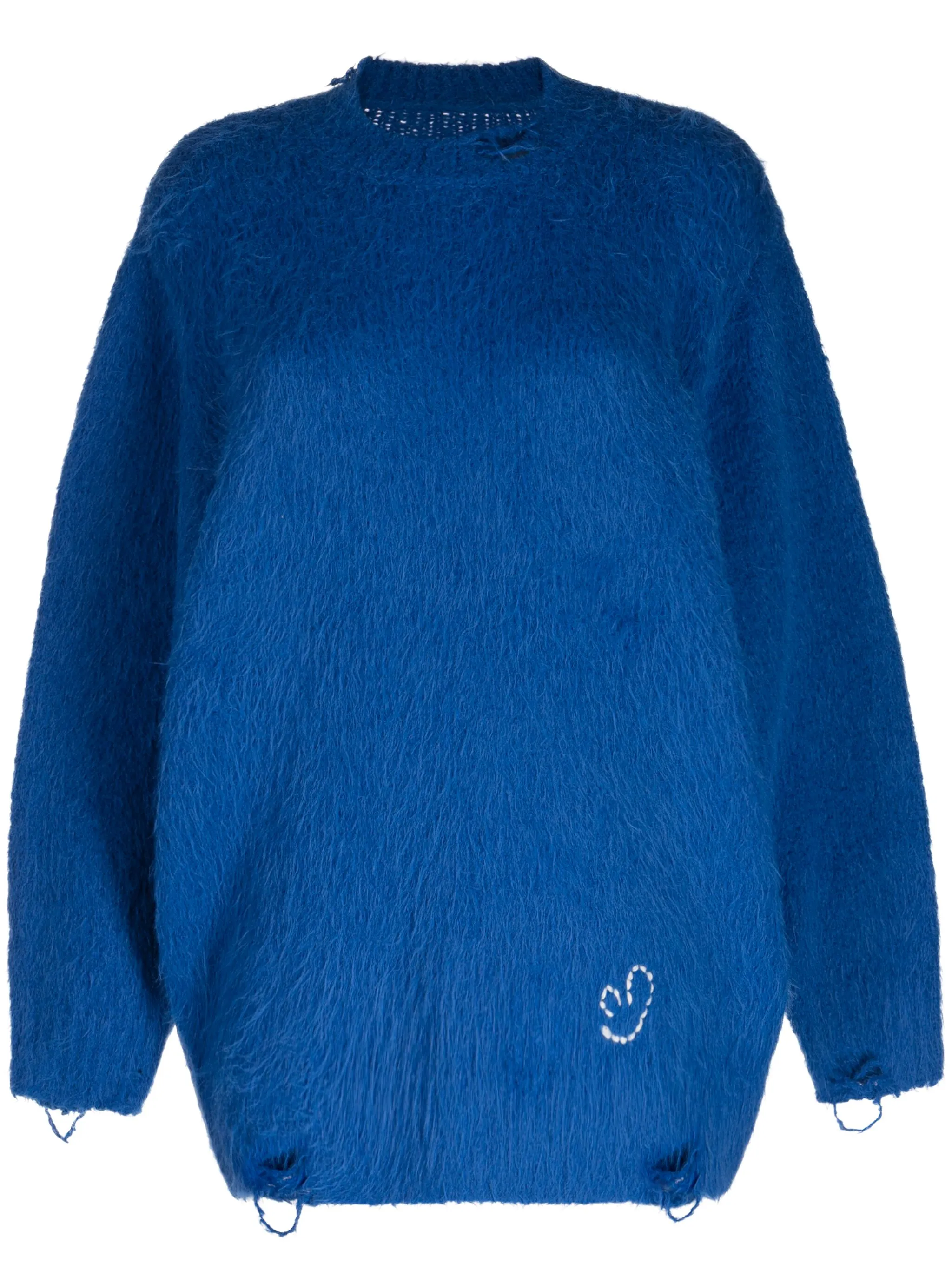 

Джемпер с эффектом потертости Ader Error, синий