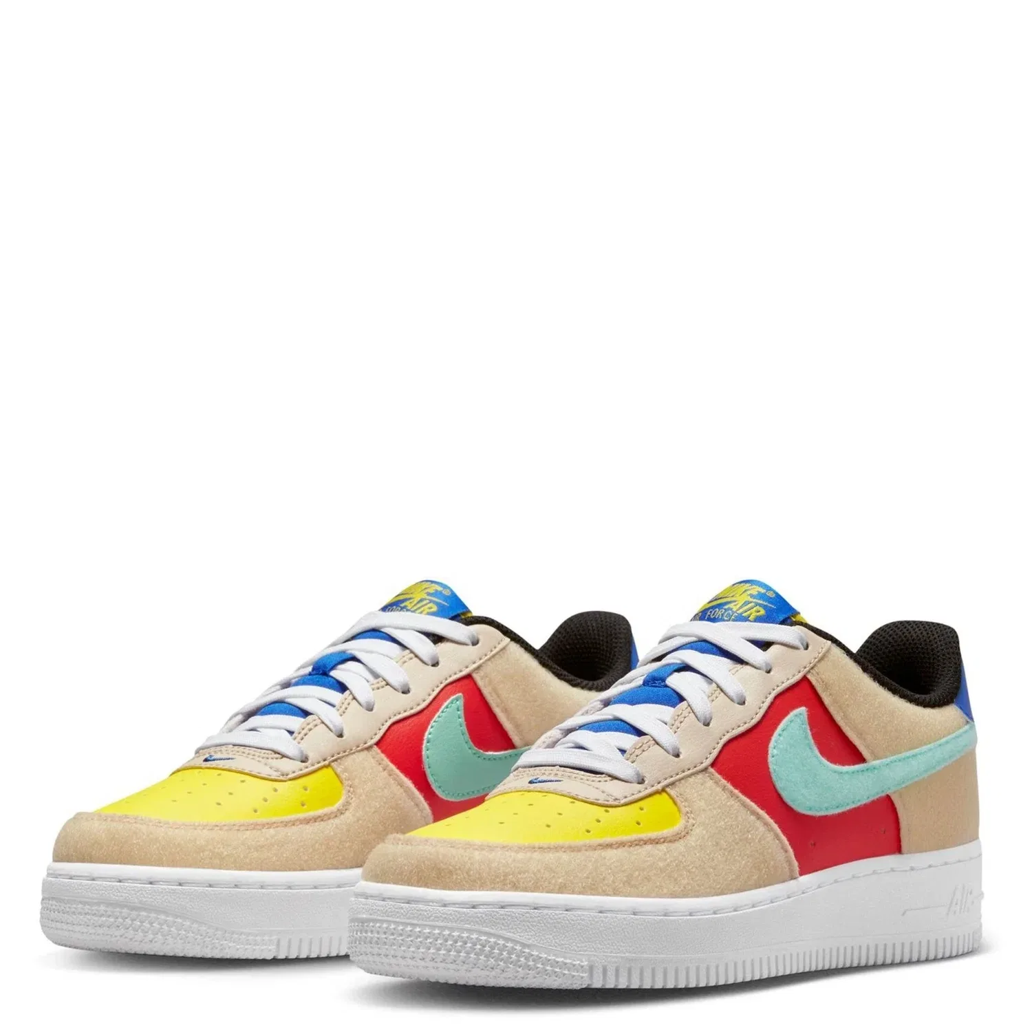 Детские кроссовки Nike Air Force Low FN7818 - Разноцветные кожаные кроссовки HTAT21