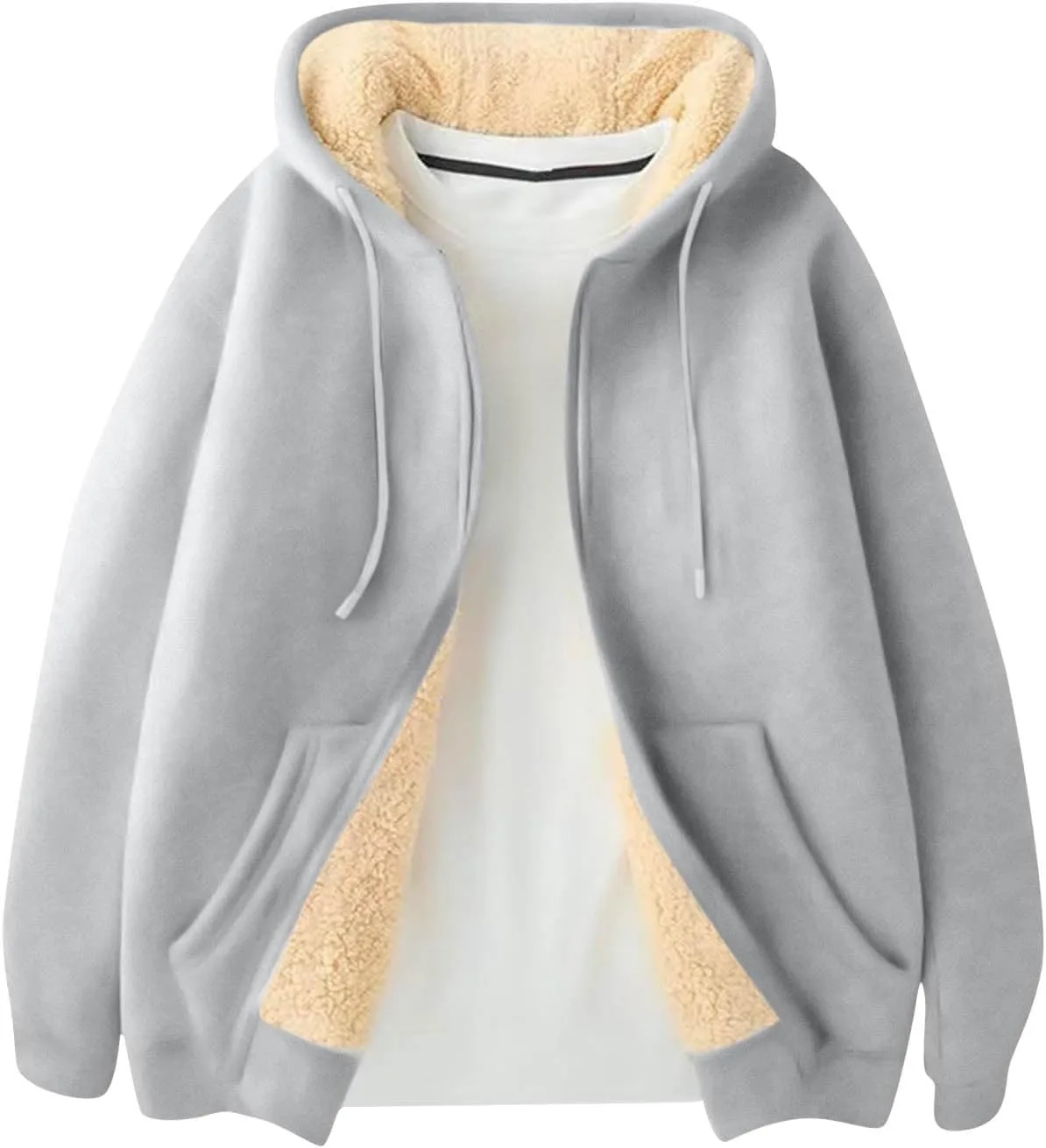 

Толстовка с капюшоном на молнии для мужчин, Relaxed Fit, Heavyweight, с мягкой подкладкой Sherpa tobchonp