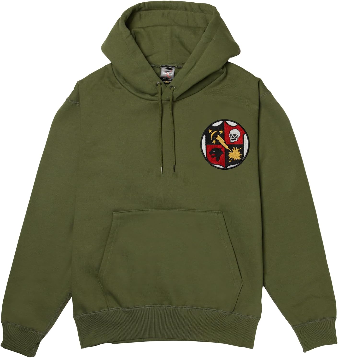 

Толстовка с капюшоном в стиле F, нашивка с гербом армии США, на флисовой подкладке, без капюшона, оливково-зеленый цвет F-Style