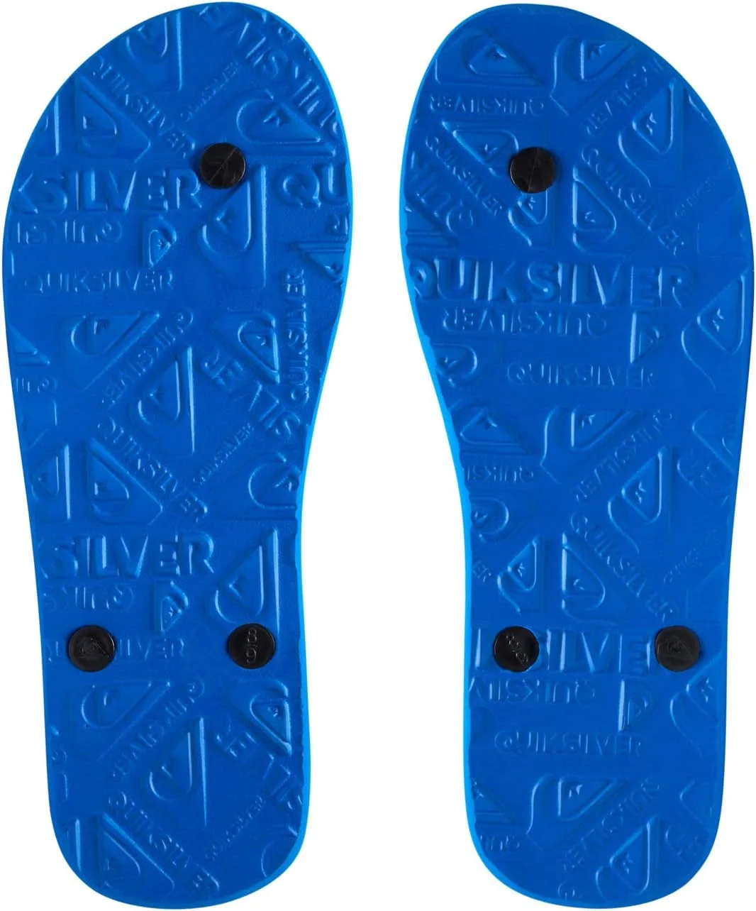 Мужские тапочки для душа и плавания. Логотип Quiksilver Java, черный/синий — фото 4