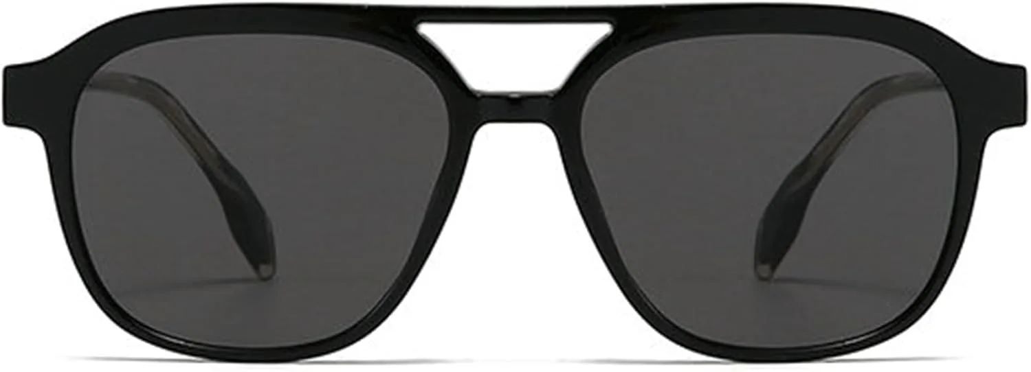 

Солнцезащитные очки Willochra Trendy Double Bridge Pilot для женщин и мужчин, квадратной формы, в стиле ретро 70-х, с градиентным переходом цвета, UV400, C1