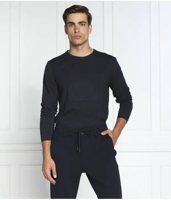 Футболка с длинным рукавом togn 2 slim fit Boss Green, темно-синий — фото 3