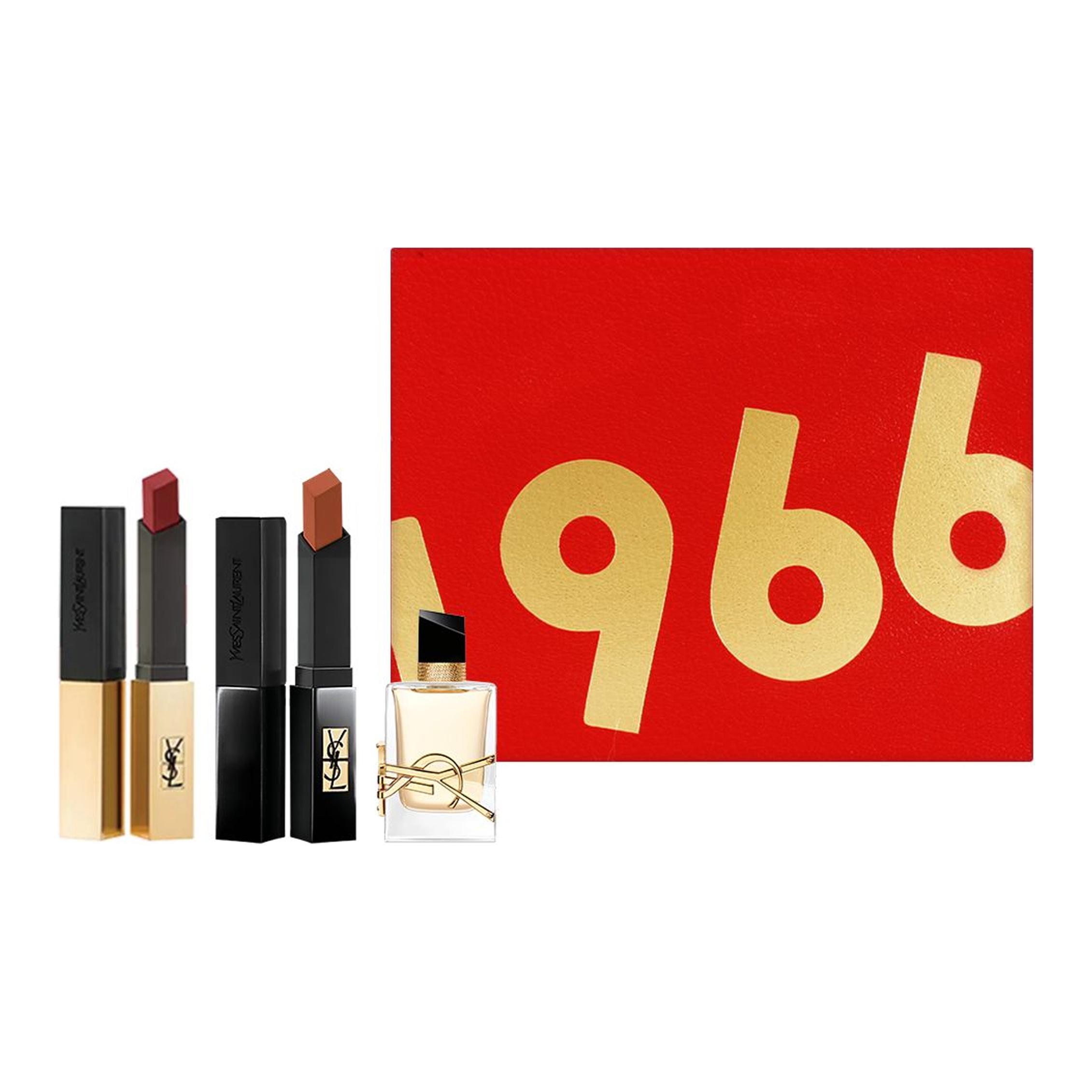 Подарочный набор Yves Saint Laurent : губные помады Rouge Pur Couture The Slim*2 + парфюмерная вода Mon Paris, #1966 + #314 + 7,5 мл — фото 2
