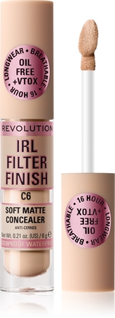 

Длительный консилер для идеального покрытия Makeup Revolution IRL Filter, C6 6 g