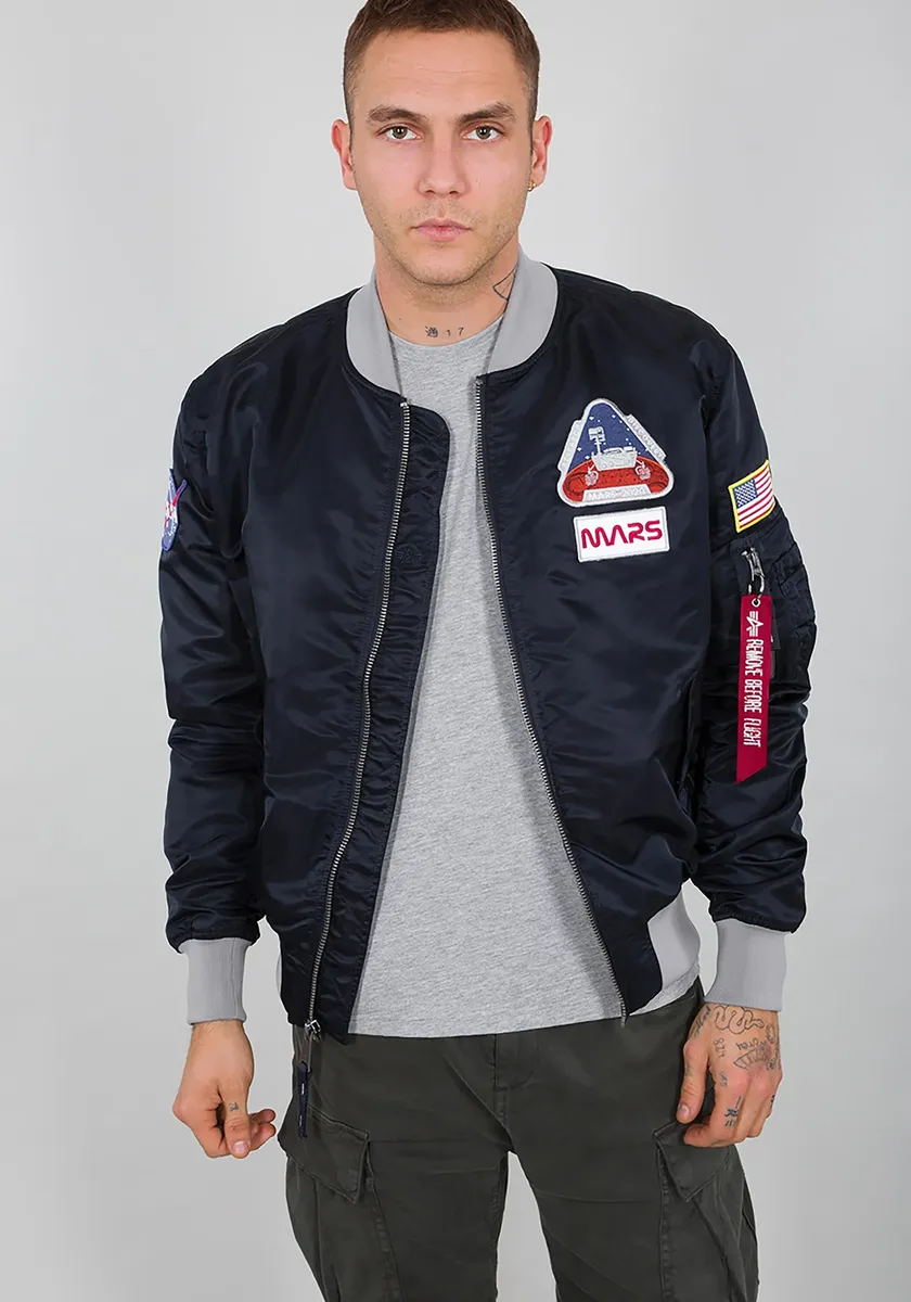 

Куртка-бомбер Alpha Industries " Alpha Industries Мужчины - Куртки-бомберы MA-1 LW Mission To Mars", синий