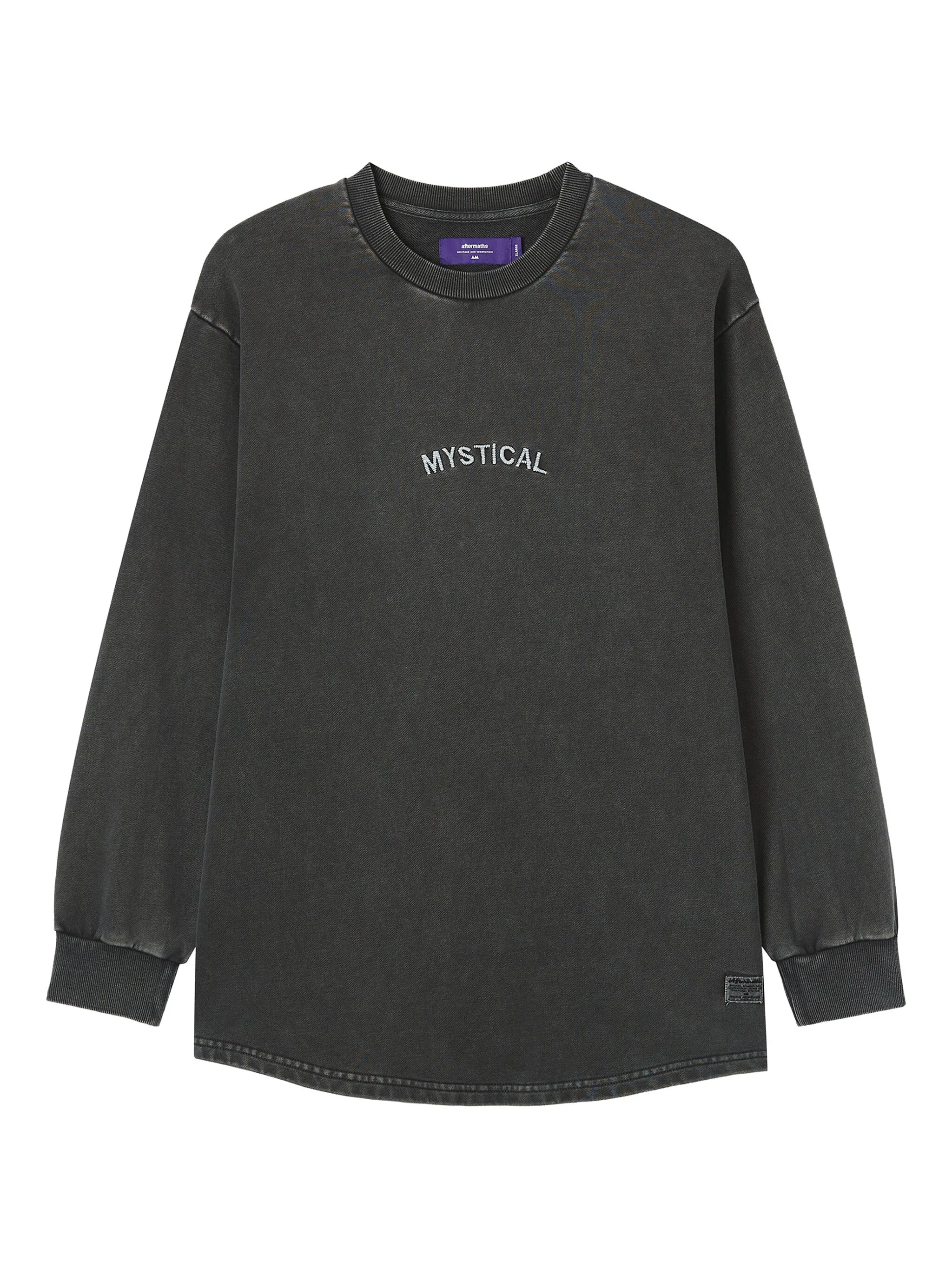 

Топ с длинными рукавами и вышивкой Aftermaths, серый