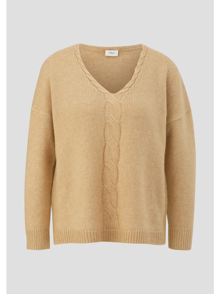 

Вязаный свитер цвета 8325_светло-коричневый s.Oliver