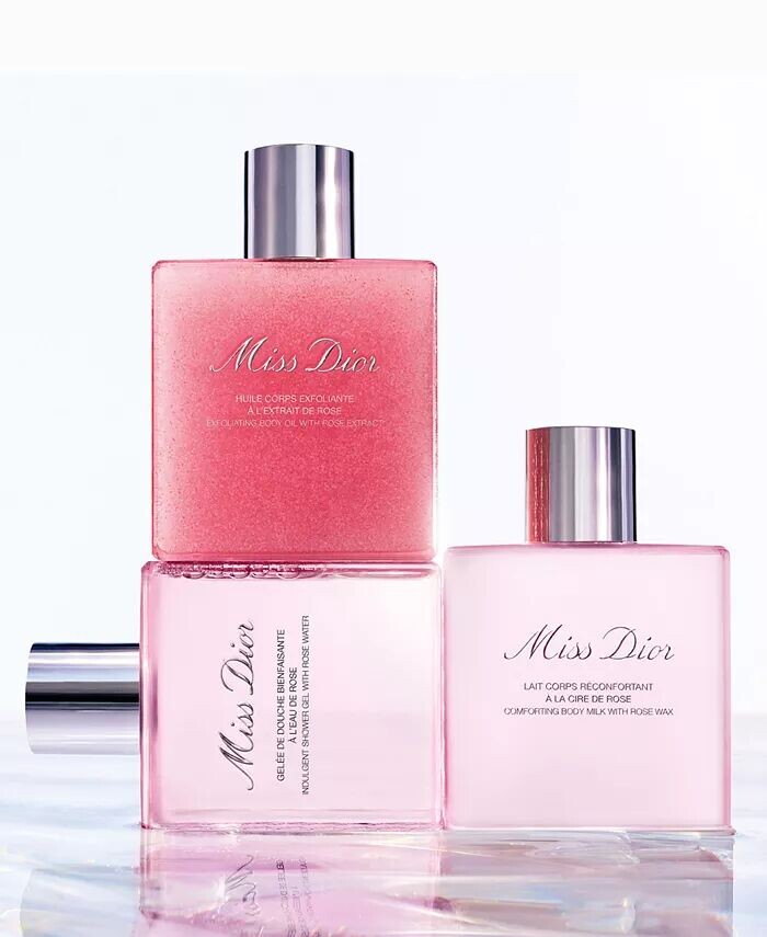 Успокаивающее молочко для тела Miss Dior с розовым воском, 5,9 унции — фото 3