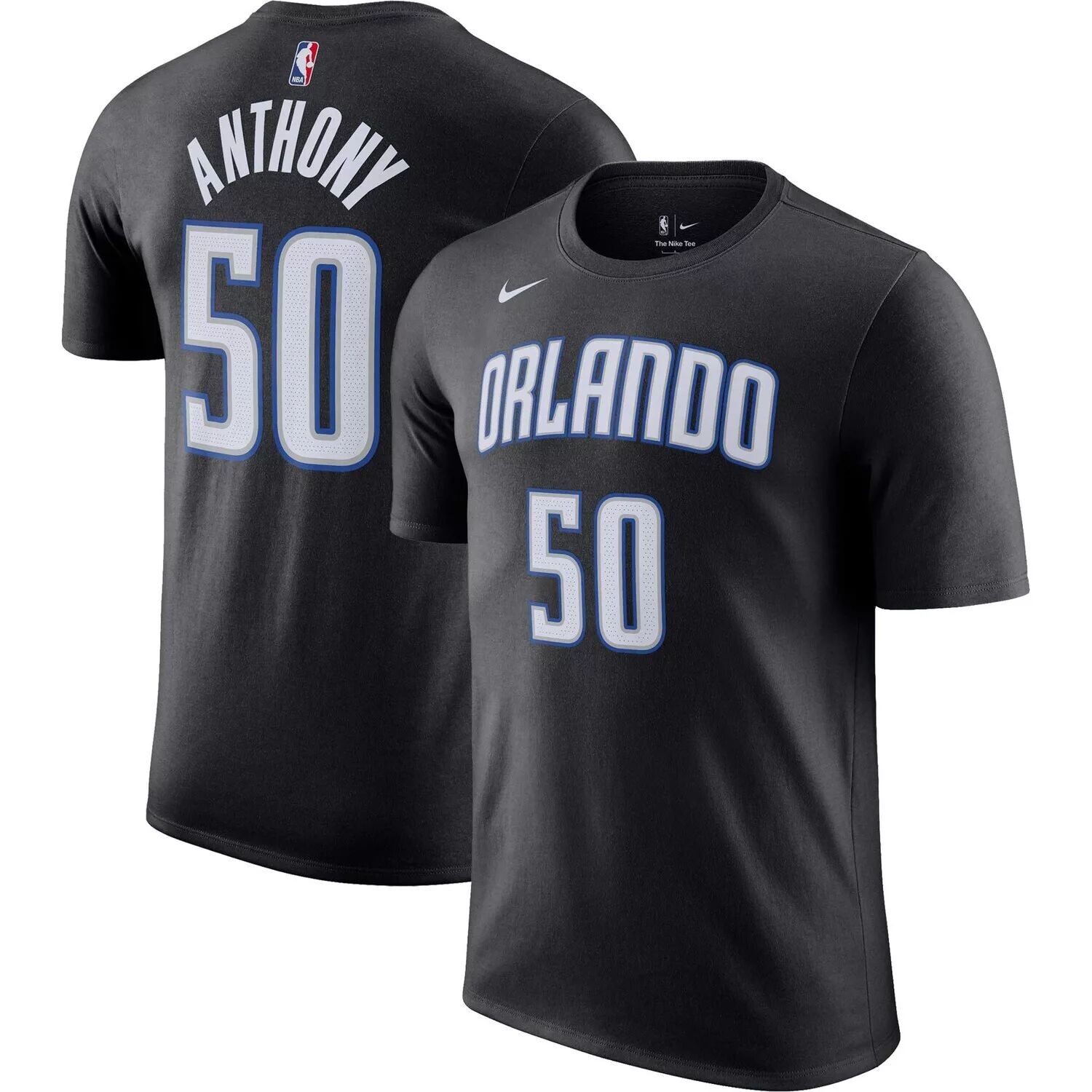 

Мужская футболка Cole Anthony Black Orlando Magic Icon 2022/23 с именем и номером Nike