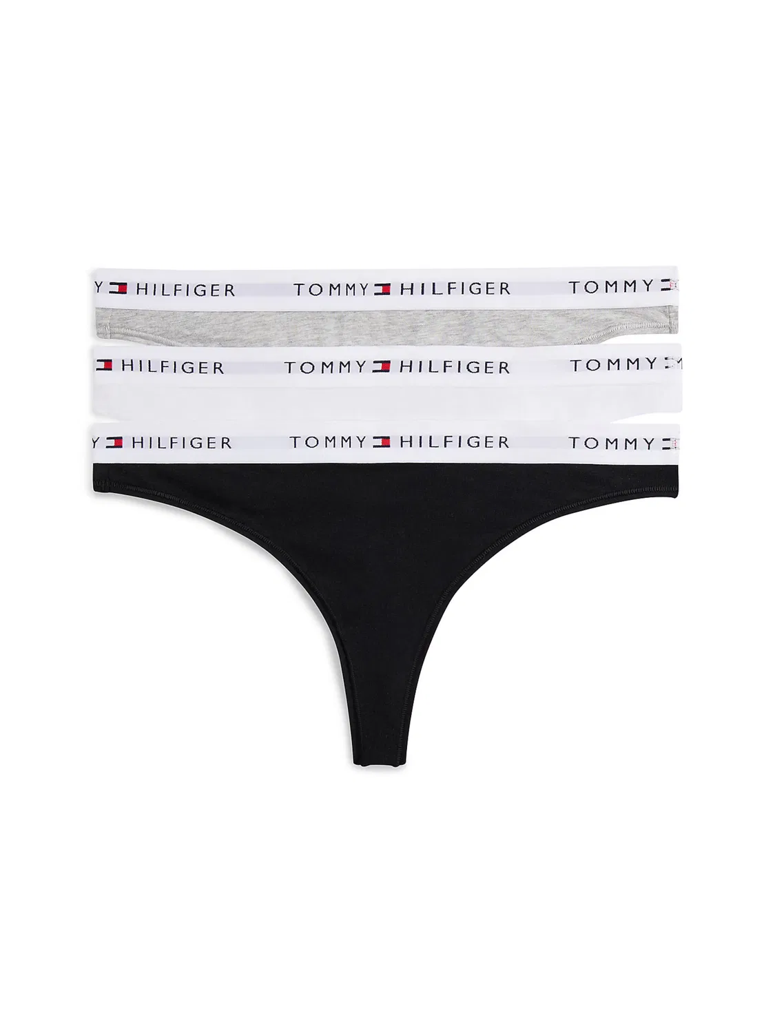 Трусики-стринги Tommy Hilfiger Essential в сером, черном и белом цветах