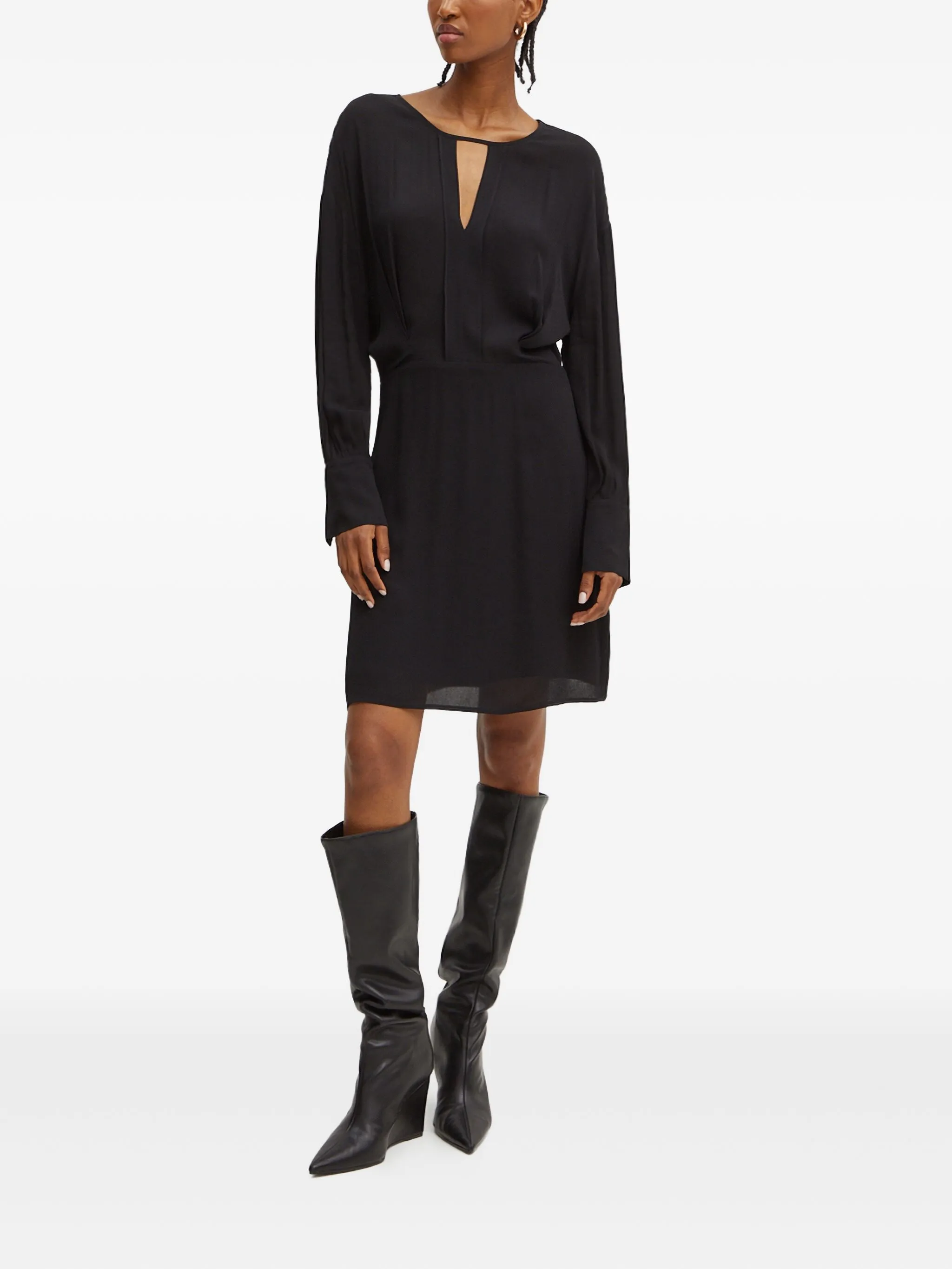 

Платье миди с длинным рукавом Liu Jo, черный