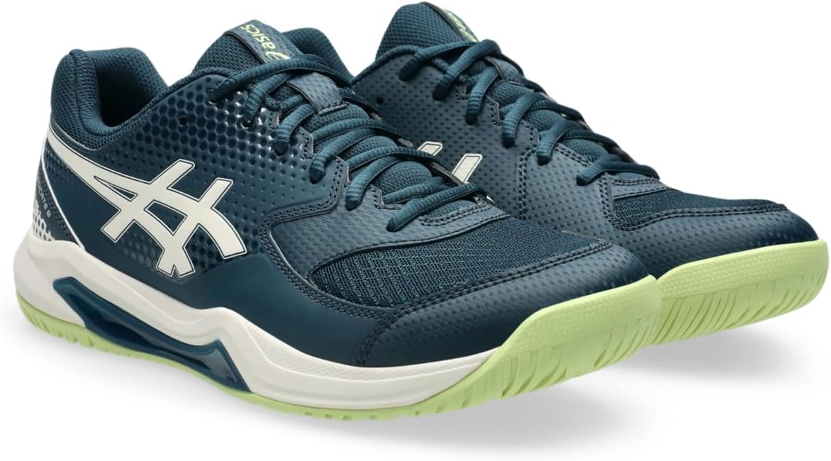 Мужские кроссовки ASICS Gel-Dedicate 8 для пинг-понга, бирюзовый/кремовый — фото 2