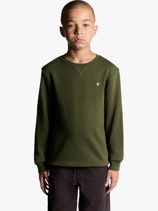 

Детский хлопковый свитшот с круглым вырезом Lyle & Scott, X848 Deep Depths