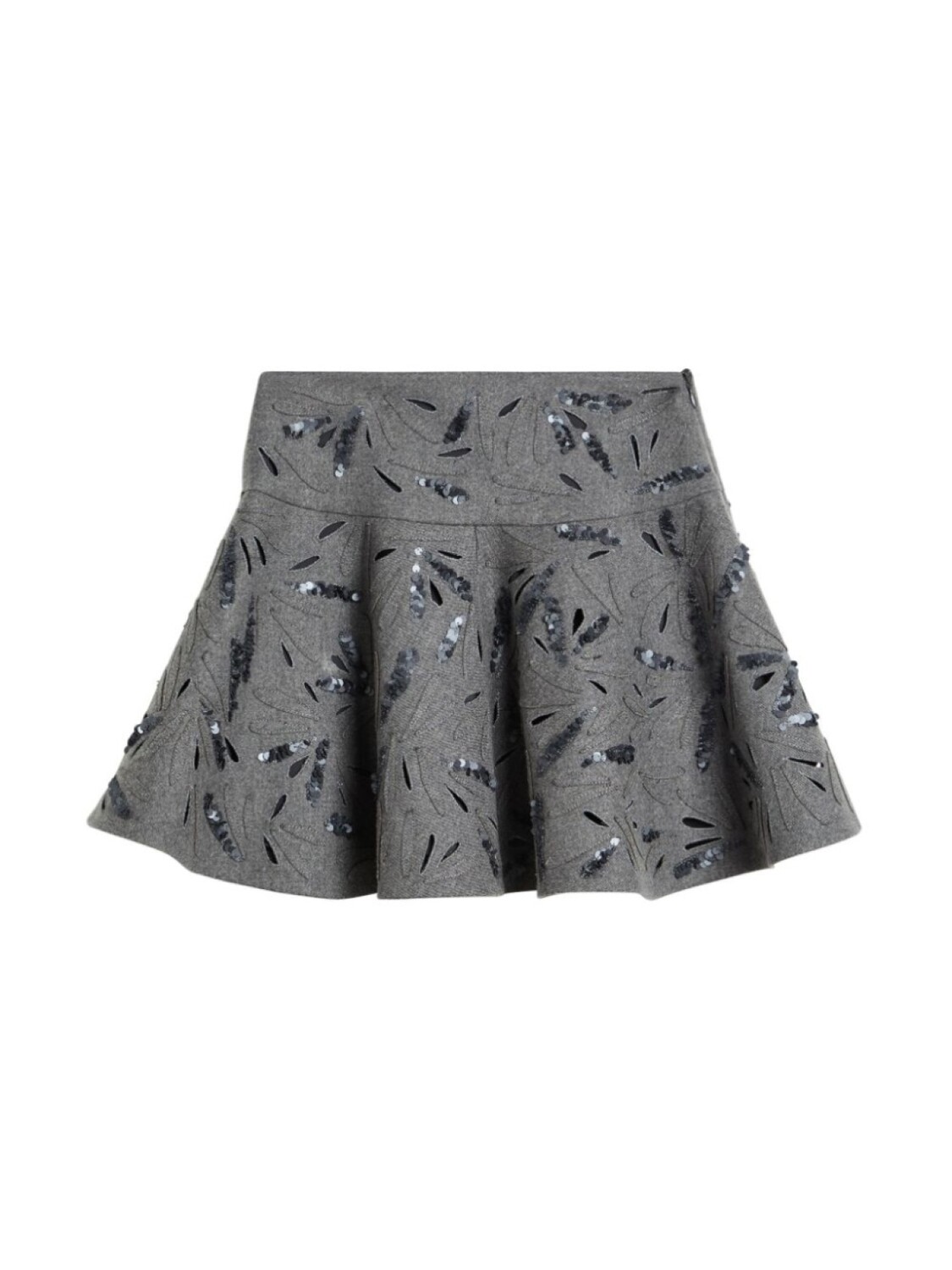 

Юбка мини с пайетками Brunello Cucinelli Kids, серый