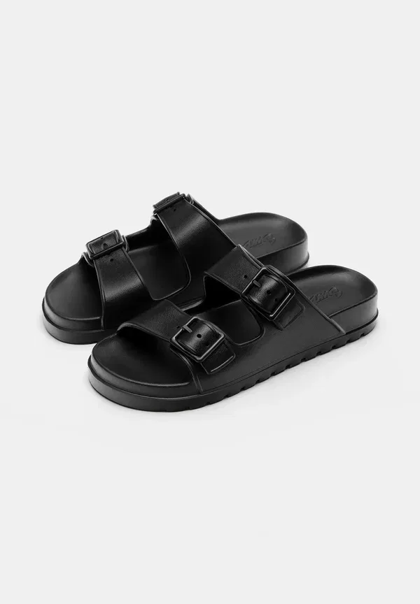 Босоножки-мюли пляжные Pull&Bear, черный — фото 2