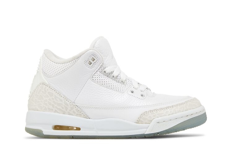 

Кроссовки Air Jordan 3 Retro BG 'Triple White', белый