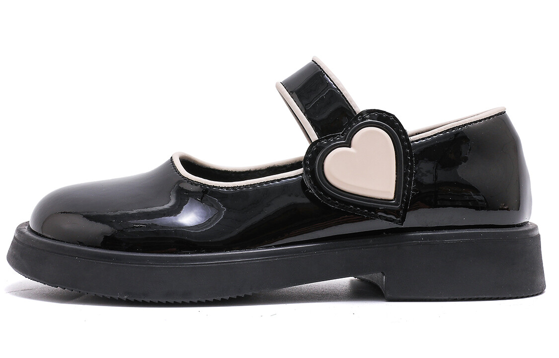 

Детские кожаные туфли Kids Low-top Black C°Banner, черный
