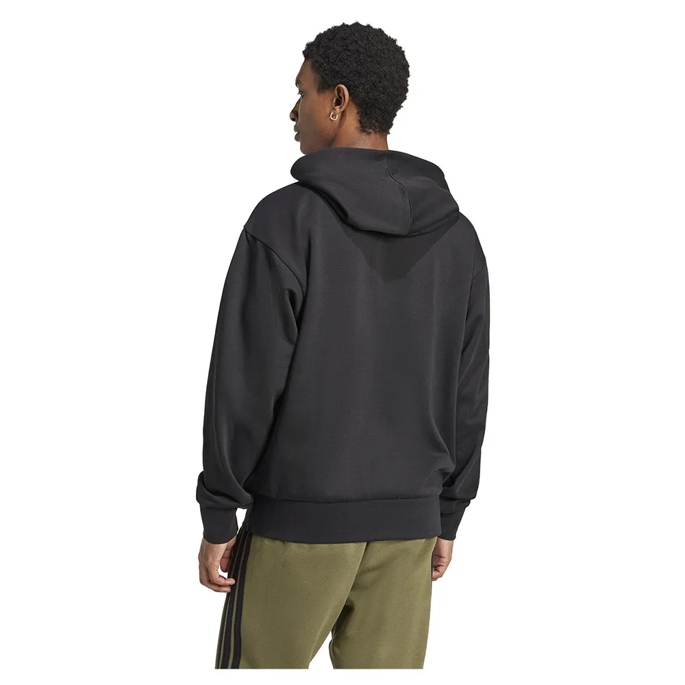 Худи adidas Essentials Feelcozy Fleece, черный — фото 2