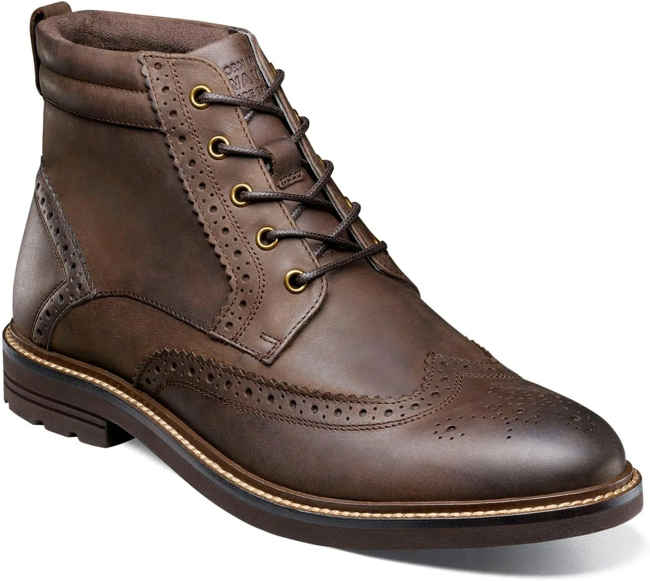 Мужские ботинки Nunn Bush Odell II Wingtip, бежевые