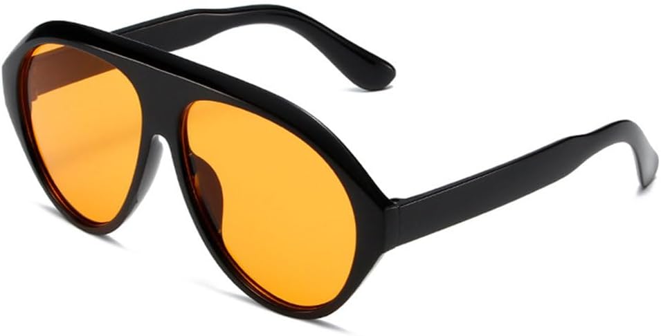 

Модные солнцезащитные очки большого размера для женщин в винтажном стиле, защита от УФ-излучения UV400 для мужчин, для занятий спортом на открытом воздухе и вождения, градиентные солнцезащитные очки generic, Black Orange