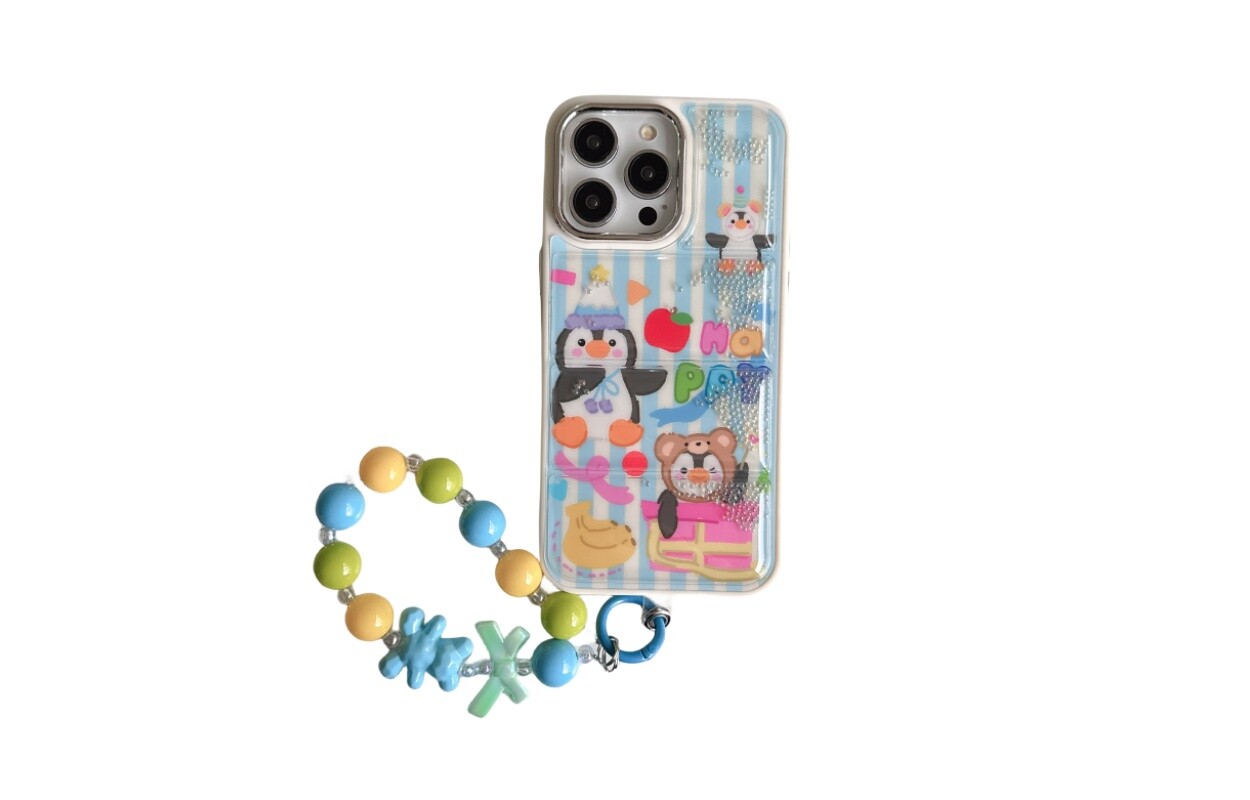 

Чехол для телефона Icona, Party penguins with bracelets
