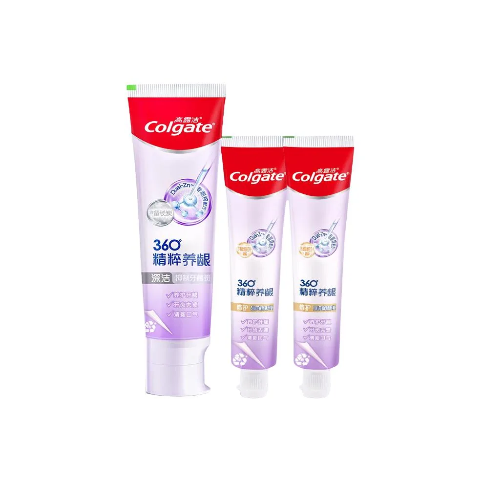 Зубная паста с гиалуроновой кислотой для ухода за деснами COLGATE, Hyaluronic Acid Deep Cleansing Toothpastes 120g+Repairing Toothpastes 90g*2