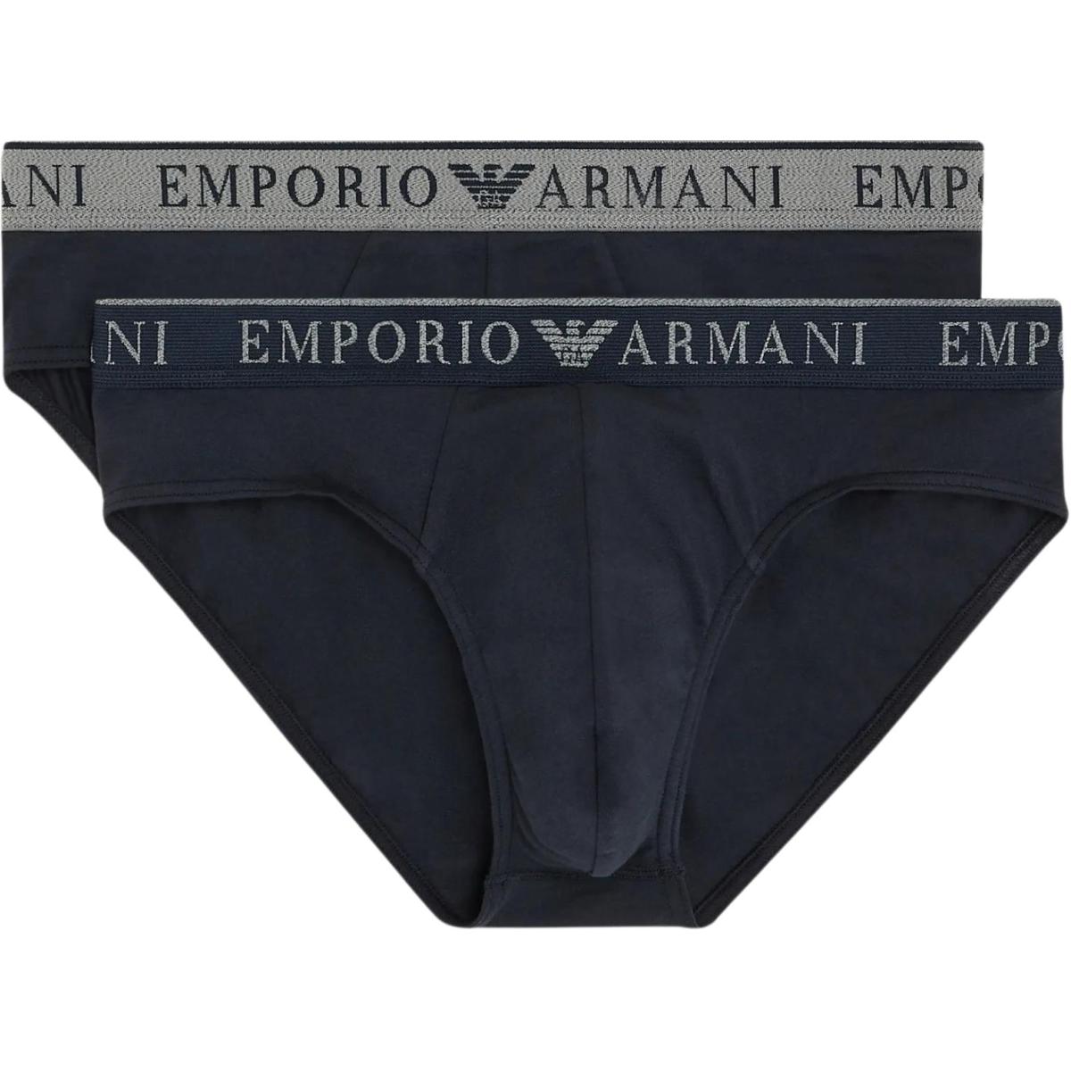 

Трусы мужские 2 шт морской синий EMPORIO ARMANI