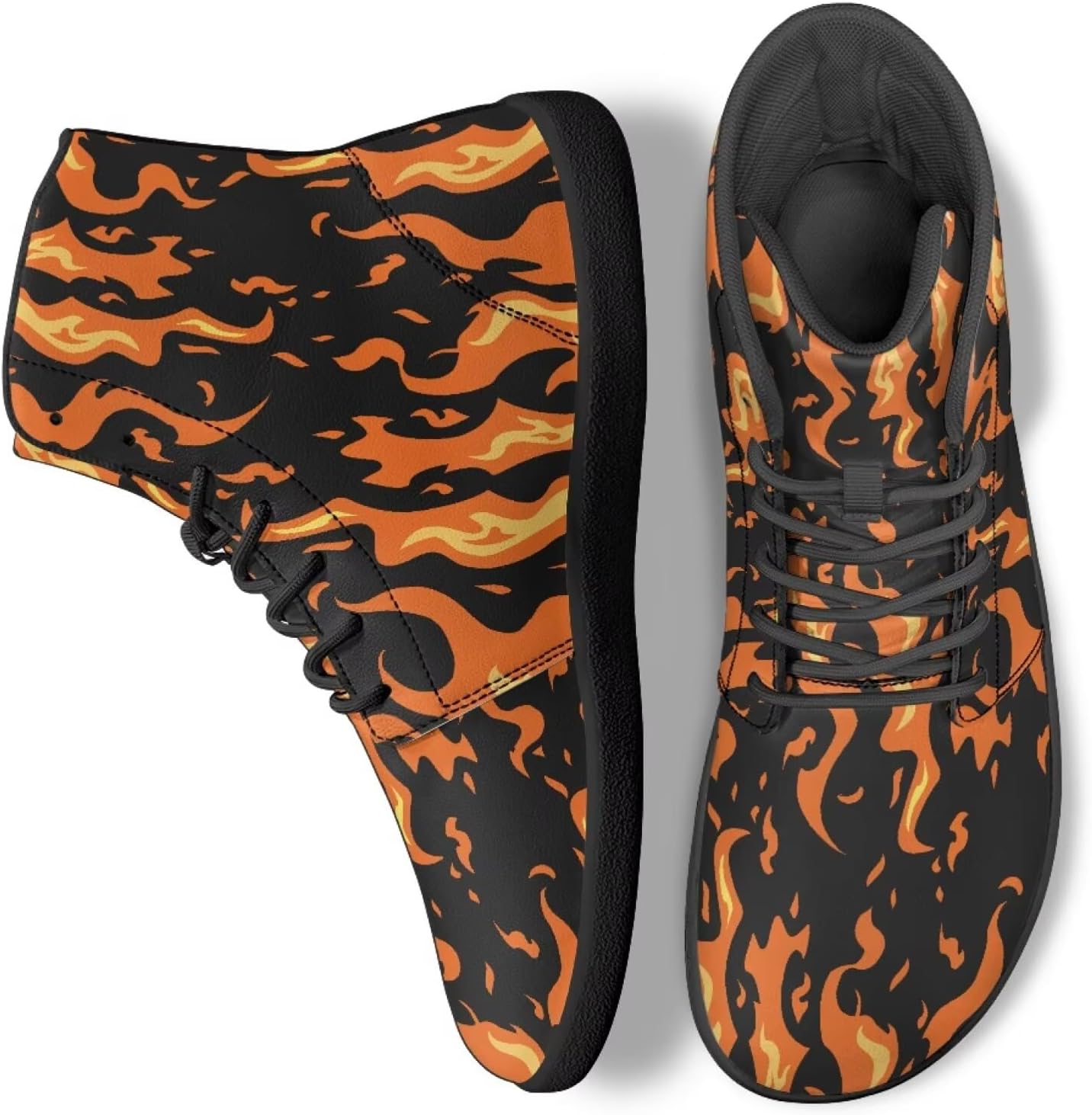 

Мужские и женские высокие кроссовки для ходьбы из ПУ-кожи, беговые спортивные кроссовки для улицы Ecaestolph, золотой