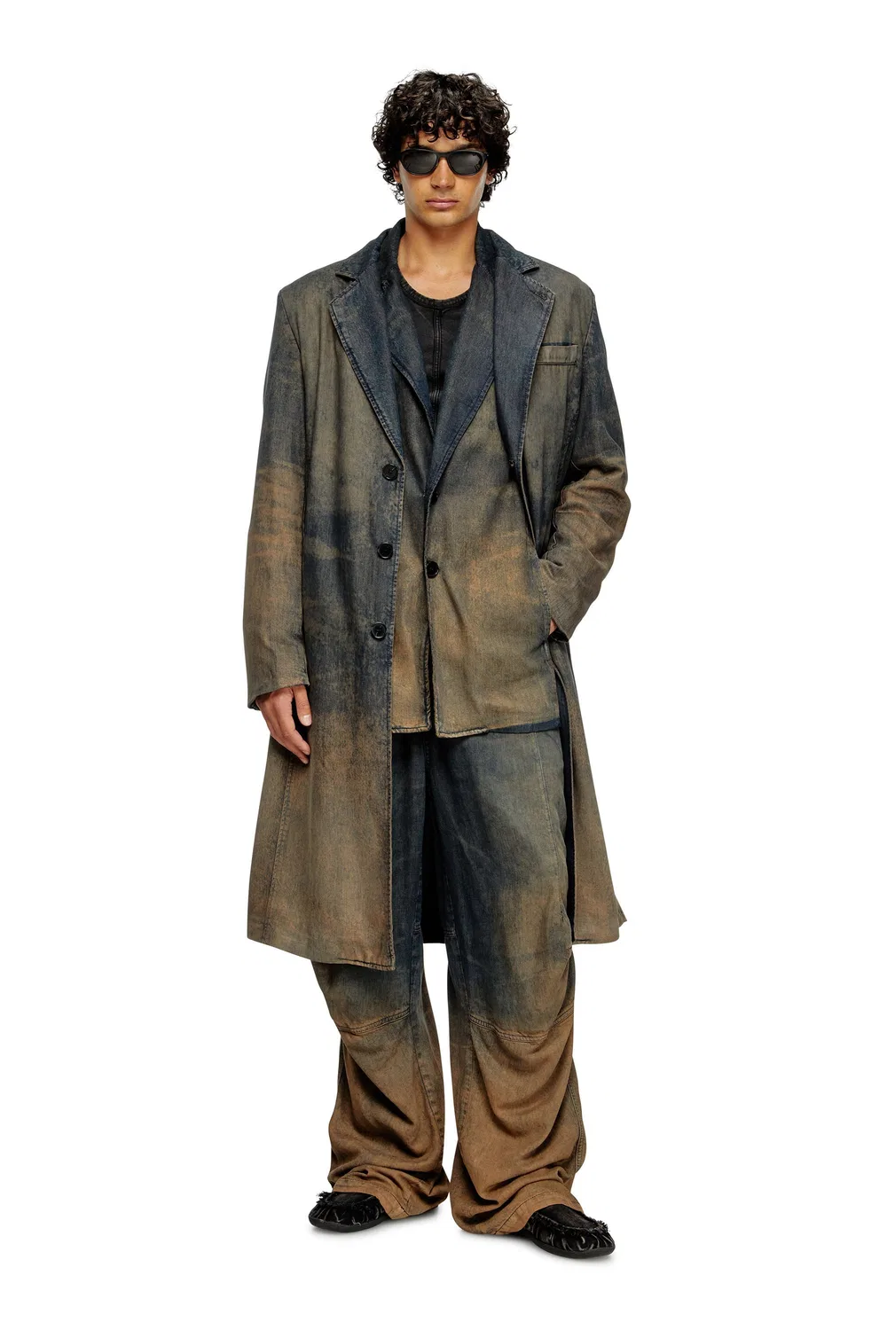 Мужская джинсовая куртка D-BALZ-MID-S Diesel, Dark indigo blue — фото 3
