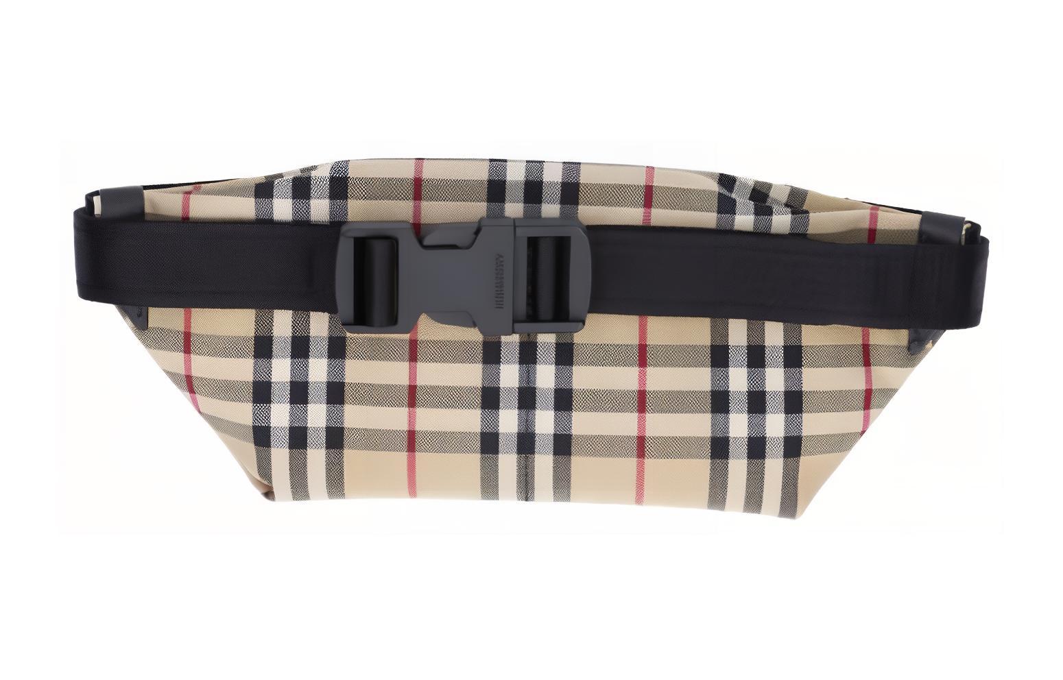 Женская поясная сумка Burberry из полиамида, бежевая — фото 3