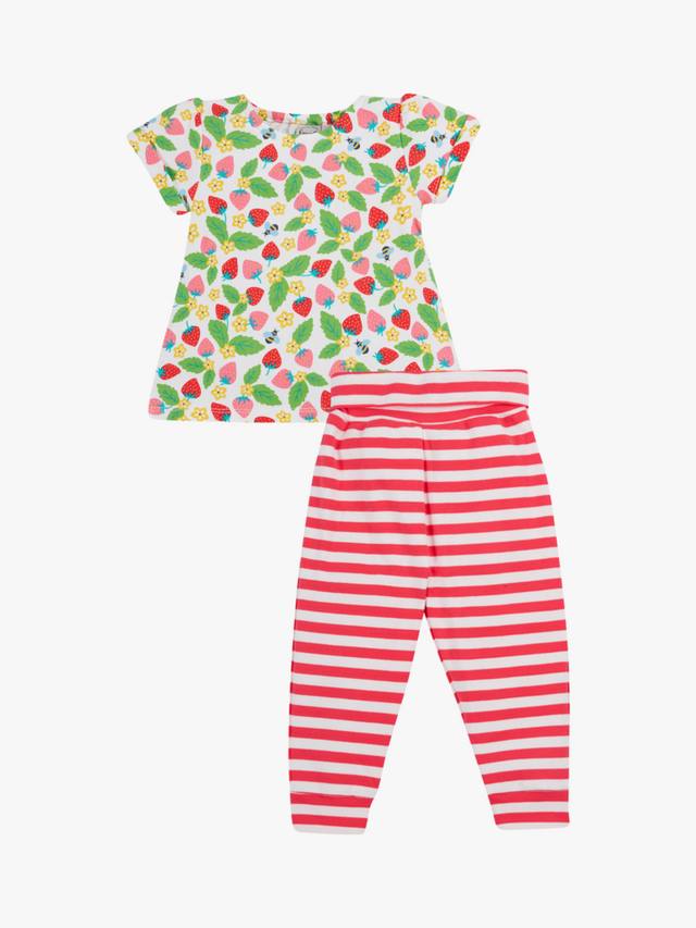 

Летний топ и брюки из органического хлопка baby wendy Frugi, розовый/разноцветный