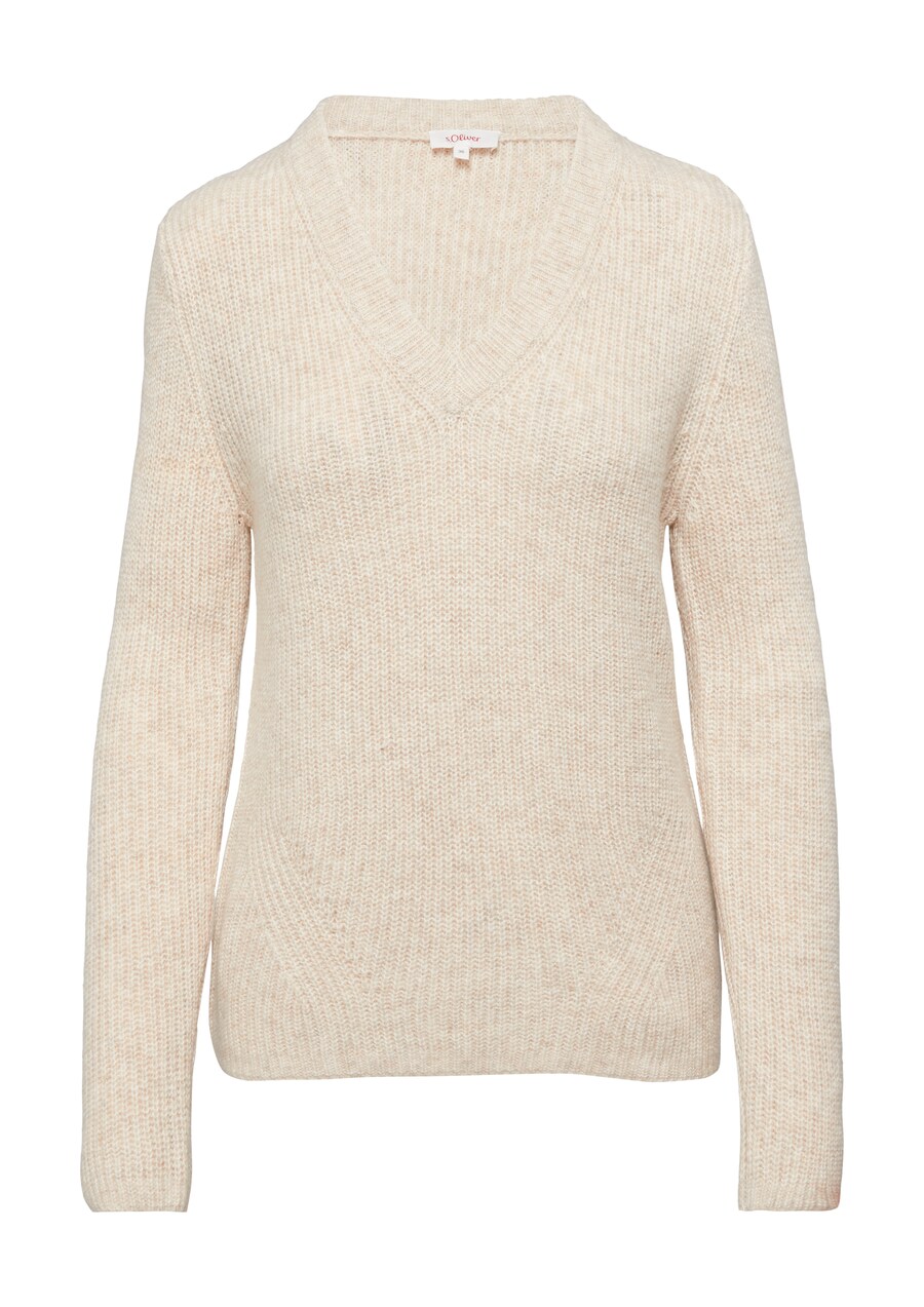 

Тонкий вязаный свитер s.Oliver Sweater, бежевый