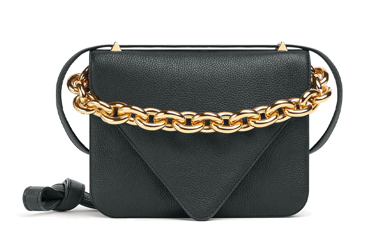 

Bottega Veneta Сумка-конверт из зернистой телячьей кожи, кроссбоди, наплечная сумка Medium Women's Black