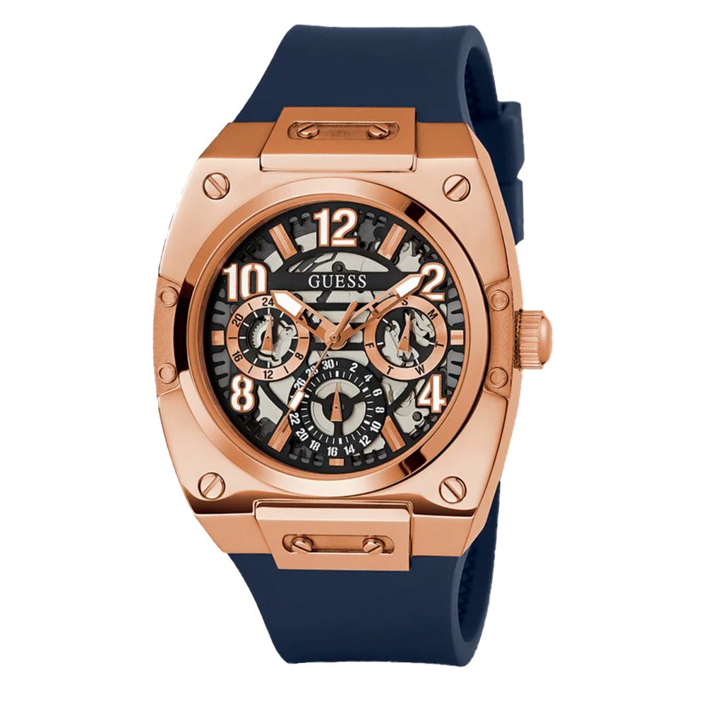 

Фиолетовые силиконовые часы Guess