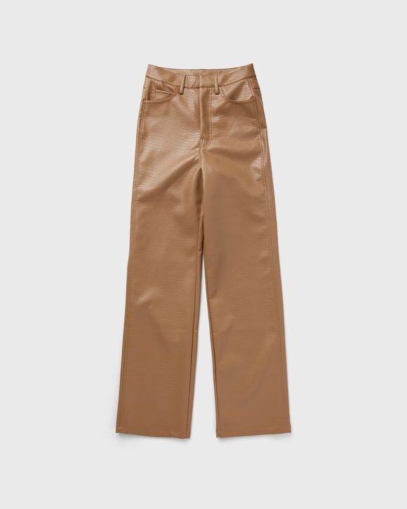 

Брюки Rotate Birger Christensen Textured Straight Pants, цвет tiger´s eye