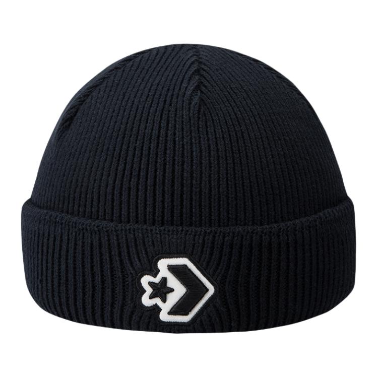 

Converse Детская шапка-бини из хлопка, полиэстера и эластана черного цвета, Black