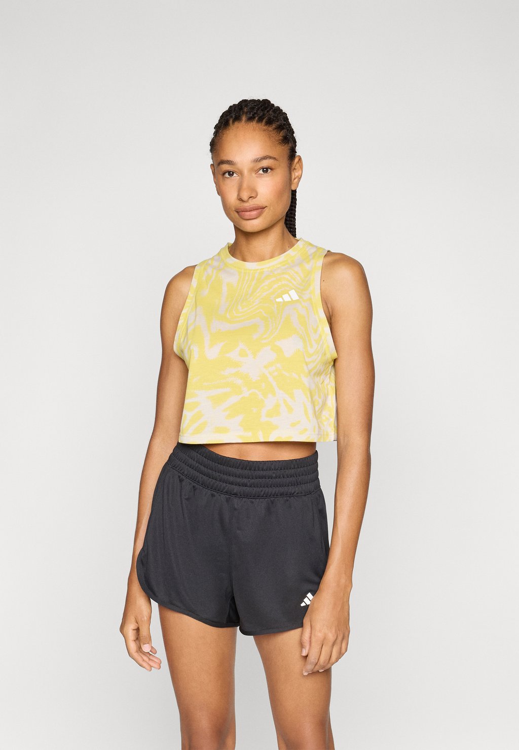 

Топ TRAIN ESSENTIALS ALL OVER PRINTED WORKOUT Adidas Performance, бежевый