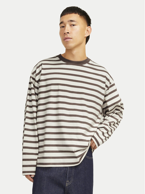 

Лонгслив loose fit Islington 12273202 Jack & Jones, бежевый