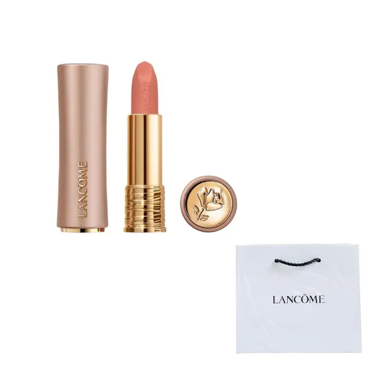 

LANCOME Новый подвес Jingchun маленький круглый розовое золото трубка, помада Soft Matte