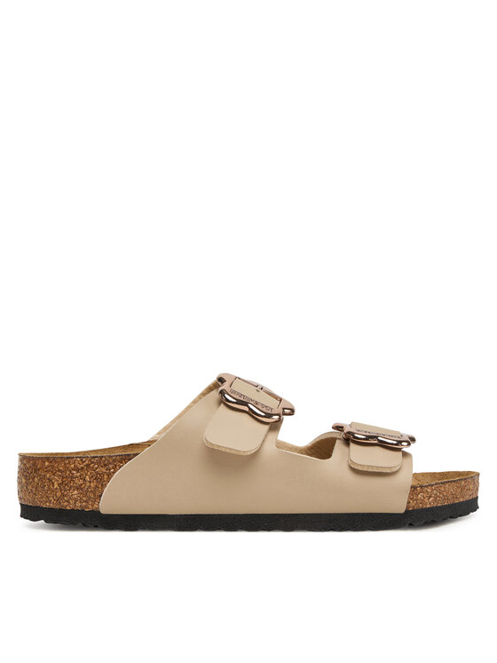 

Пантолеты Arizona Flower Buckle Kids 1030419 S Birkenstock, бежевый