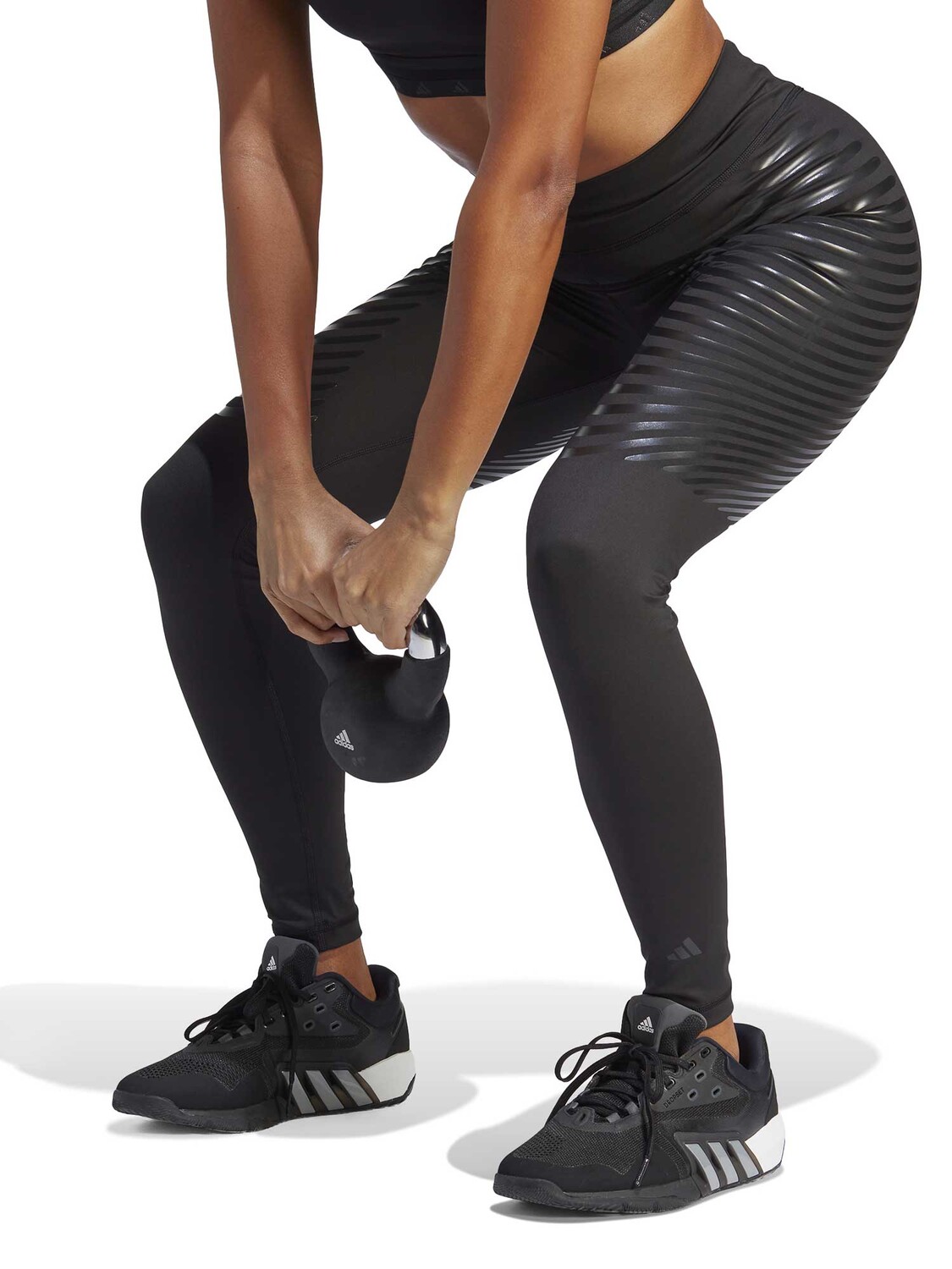 

Тайтсы Adidas Performance Techfit Control x RHEON Full-Length Leggings, черный