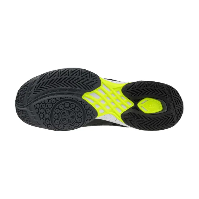 Кроссовки для бадминтона «Wave Claw 3 Wide» от Mizuno, Bk/Wh/Ye — фото 2