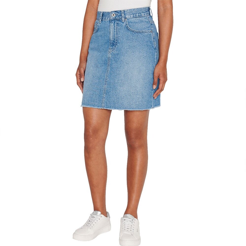 

Юбка Pepe Jeans Mini High Waist, синий