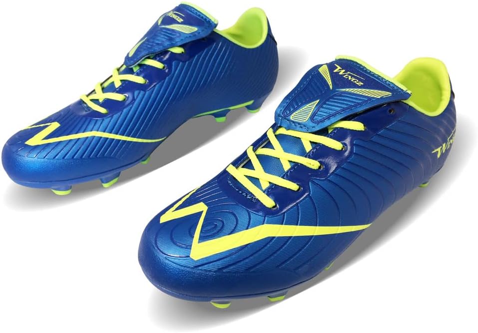 BESTSOCCERBUYS.COM Футбольные бутсы Wingz для игры на улице Отличная устойчивость и контроль мяча, синий — фото 2
