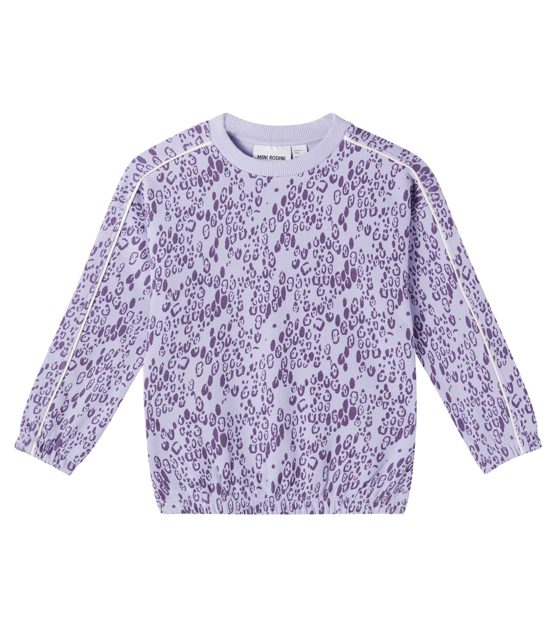 

Толстовка из хлопкового джерси с леопардовым принтом Mini Rodini, фиолетовый